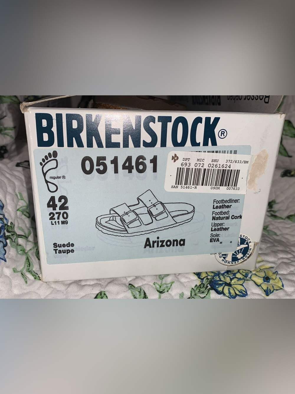 Birkenstock Arizona Suede Taupe Women’s Sandals